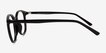 Adler Shiny Black PlasticEyeglass Frames from EyeBuyDirect, Side View