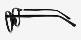 Adler Shiny Black Plastique Montures de lunettes de vue d'EyeBuyDirect, Vue de Côté