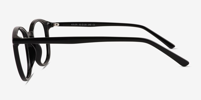 Adler Shiny Black Plastic Eyeglass Frames from EyeBuyDirect