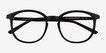 Adler Shiny Black PlasticEyeglass Frames from EyeBuyDirect, Closed View