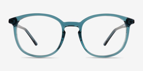 Adler Shiny Clear Green  Plastic Eyeglass Frames