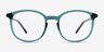 Adler Shiny Clear Green PlasticEyeglass Frames from EyeBuyDirect, Front View