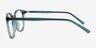 Adler Shiny Clear Green PlasticEyeglass Frames from EyeBuyDirect, Side View