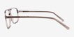 Baylor Clear Gray PlasticEyeglass Frames from EyeBuyDirect, Side View