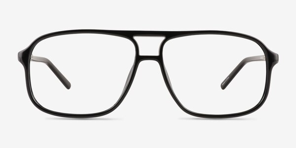 Baylor Shiny Black Plastic Eyeglass Frames