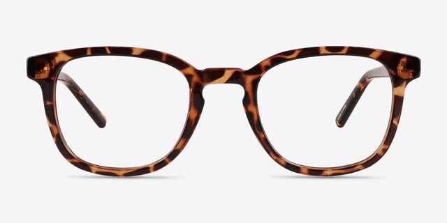 Tegan Tortoise PlasticEyeglass Frames from EyeBuyDirect, Front View