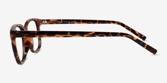 Tegan Tortoise PlasticEyeglass Frames from EyeBuyDirect, Side View