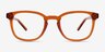 Tegan Clear Orange PlasticEyeglass Frames from EyeBuyDirect, Front View