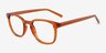 Tegan Clear Orange PlasticEyeglass Frames from EyeBuyDirect, Angle View
