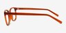Tegan Clear Orange PlasticEyeglass Frames from EyeBuyDirect, Side View