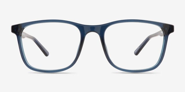 Thayer Clear Navy PlasticEyeglass Frames from EyeBuyDirect, Front View