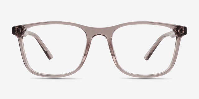 Thayer Clear Gray PlasticEyeglass Frames from EyeBuyDirect, Front View