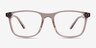 Thayer Clear Gray PlasticEyeglass Frames from EyeBuyDirect, Front View