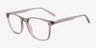 Thayer Clear Gray PlasticEyeglass Frames from EyeBuyDirect, Angle View
