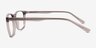 Thayer Clear Gray PlasticEyeglass Frames from EyeBuyDirect, Side View