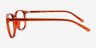 Larkin Clear Orange PlasticEyeglass Frames from EyeBuyDirect, Side View