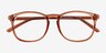 Larkin Clear Brown PlasticEyeglass Frames from EyeBuyDirect, Closed View