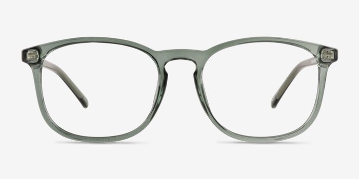 Larkin Clear Green  Plastique Montures de lunettes de vue d'EyeBuyDirect