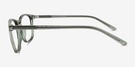 Larkin Clear Green  Plastique Montures de lunettes de vue d'EyeBuyDirect, Vue de Côté