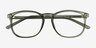 Larkin Clear Green PlasticEyeglass Frames from EyeBuyDirect, Closed View