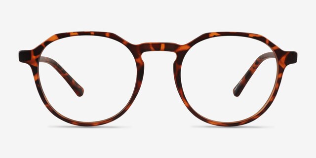 Monti Matte Tortoise PlasticEyeglass Frames from EyeBuyDirect, Front View