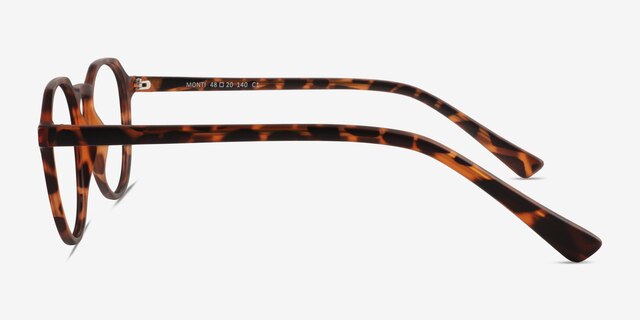 Monti Matte Tortoise PlasticEyeglass Frames from EyeBuyDirect, Side View