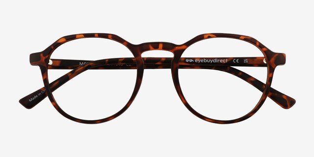 Monti Matte Tortoise PlasticEyeglass Frames from EyeBuyDirect, Closed View
