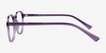 Monti Clear Purple PlasticEyeglass Frames from EyeBuyDirect, Side View
