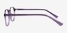 Monti Clear Purple PlasticEyeglass Frames from EyeBuyDirect, Side View