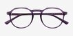 Monti Clear Purple PlasticEyeglass Frames from EyeBuyDirect, Closed View