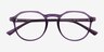 Monti Clear Purple PlasticEyeglass Frames from EyeBuyDirect, Closed View