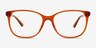Kieran Clear Orange PlasticEyeglass Frames from EyeBuyDirect, Front View