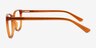 Kieran Clear Orange PlasticEyeglass Frames from EyeBuyDirect, Side View