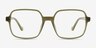 Lior Clear Green PlasticEyeglass Frames from EyeBuyDirect, Front View