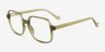 Lior Clear Green PlasticEyeglass Frames from EyeBuyDirect, Angle View