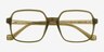 Lior Clear Green PlasticEyeglass Frames from EyeBuyDirect, Closed View