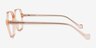 Caelan Clear Champagne PlasticEyeglass Frames from EyeBuyDirect, Side View