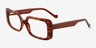 Tully Tortoise PlasticEyeglass Frames from EyeBuyDirect, Angle View