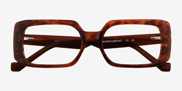 Tully Tortoise PlasticEyeglass Frames from EyeBuyDirect, Closed View