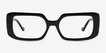 Tully Shiny Black PlasticEyeglass Frames from EyeBuyDirect, Front View