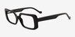 Tully Shiny Black PlasticEyeglass Frames from EyeBuyDirect, Angle View