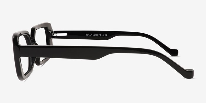 Tully Shiny Black Plastic Eyeglass Frames from EyeBuyDirect