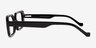 Tully Shiny Black PlasticEyeglass Frames from EyeBuyDirect, Side View