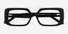 Tully Shiny Black PlasticEyeglass Frames from EyeBuyDirect, Closed View