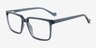 Seraph Clear Blue PlasticEyeglass Frames from EyeBuyDirect, Angle View