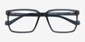 Seraph Clear Blue PlasticEyeglass Frames from EyeBuyDirect, Closed View