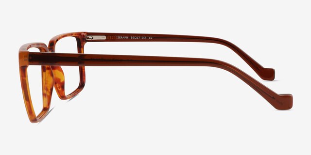 Seraph Tortoise PlasticEyeglass Frames from EyeBuyDirect, Side View