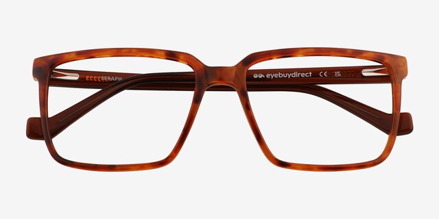 Seraph Tortoise PlasticEyeglass Frames from EyeBuyDirect, Closed View