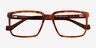 Seraph Tortoise PlasticEyeglass Frames from EyeBuyDirect, Closed View