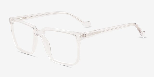 Seraph Clear PlasticEyeglass Frames from EyeBuyDirect, Angle View